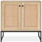 Best Choice Products 2-Door Rattan Storage Cabinet, Accent Furniture, Cupboard w/ Non-Scratch Foot Pads
